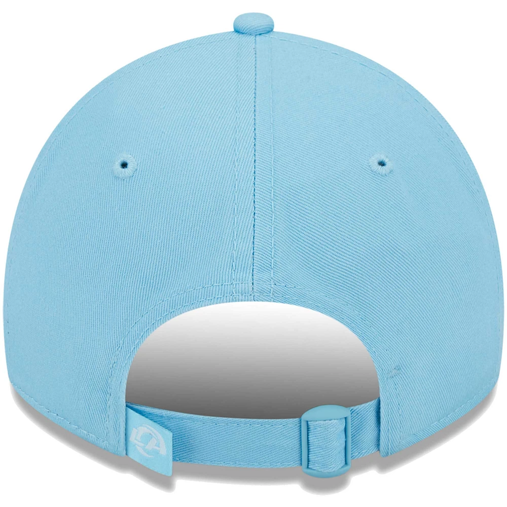 Women's New Era Light Blue Los Angeles Rams Color Pack Brights 9TWENTY Adjustable Hat