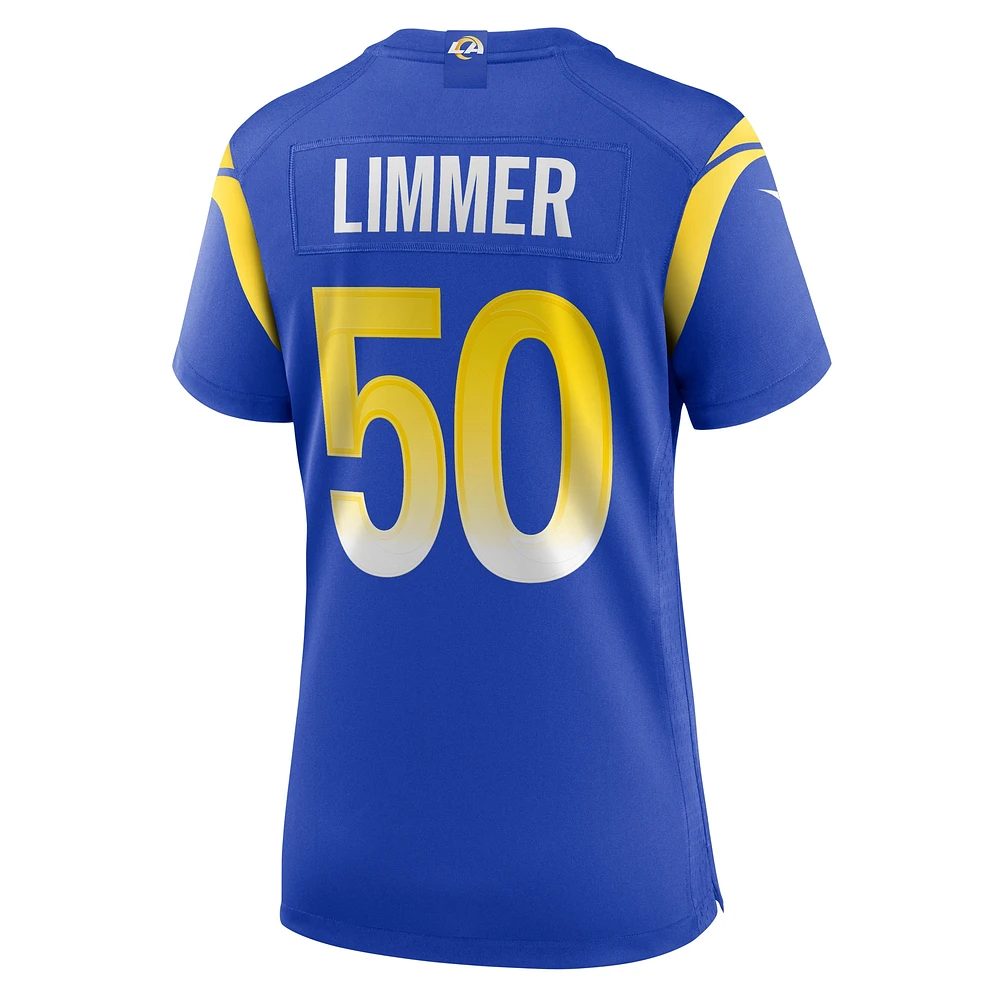 Women's Nike Beaux Limmer  Royal Los Angeles Rams Game Jersey