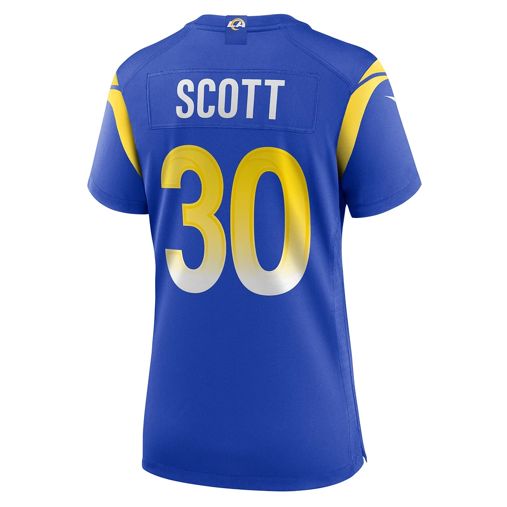 Women's Nike Boston Scott  Royal Los Angeles Rams Game Jersey