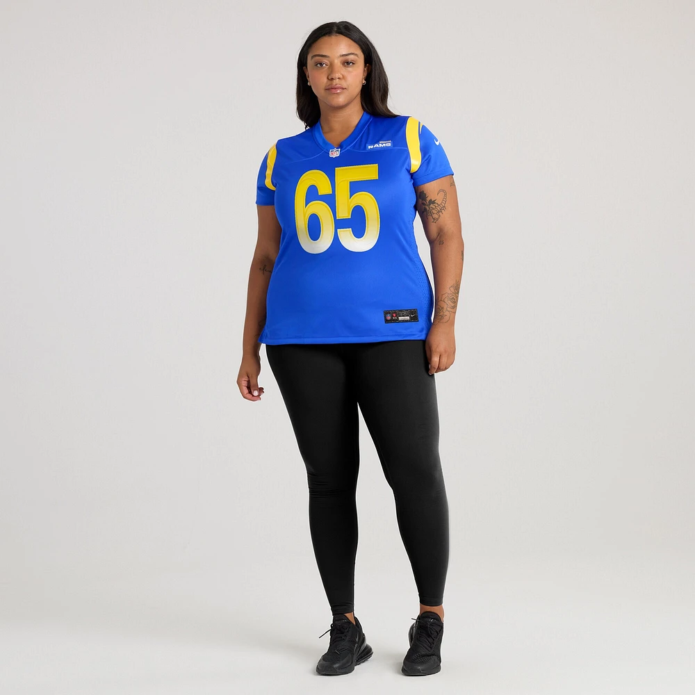 Women's Nike David Olajiga  Royal Los Angeles Rams Game Jersey
