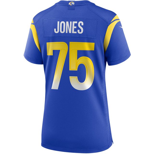Maillot de joueur retraité Nike Deacon Jones Royal Los Angeles Rams Game pour femme
