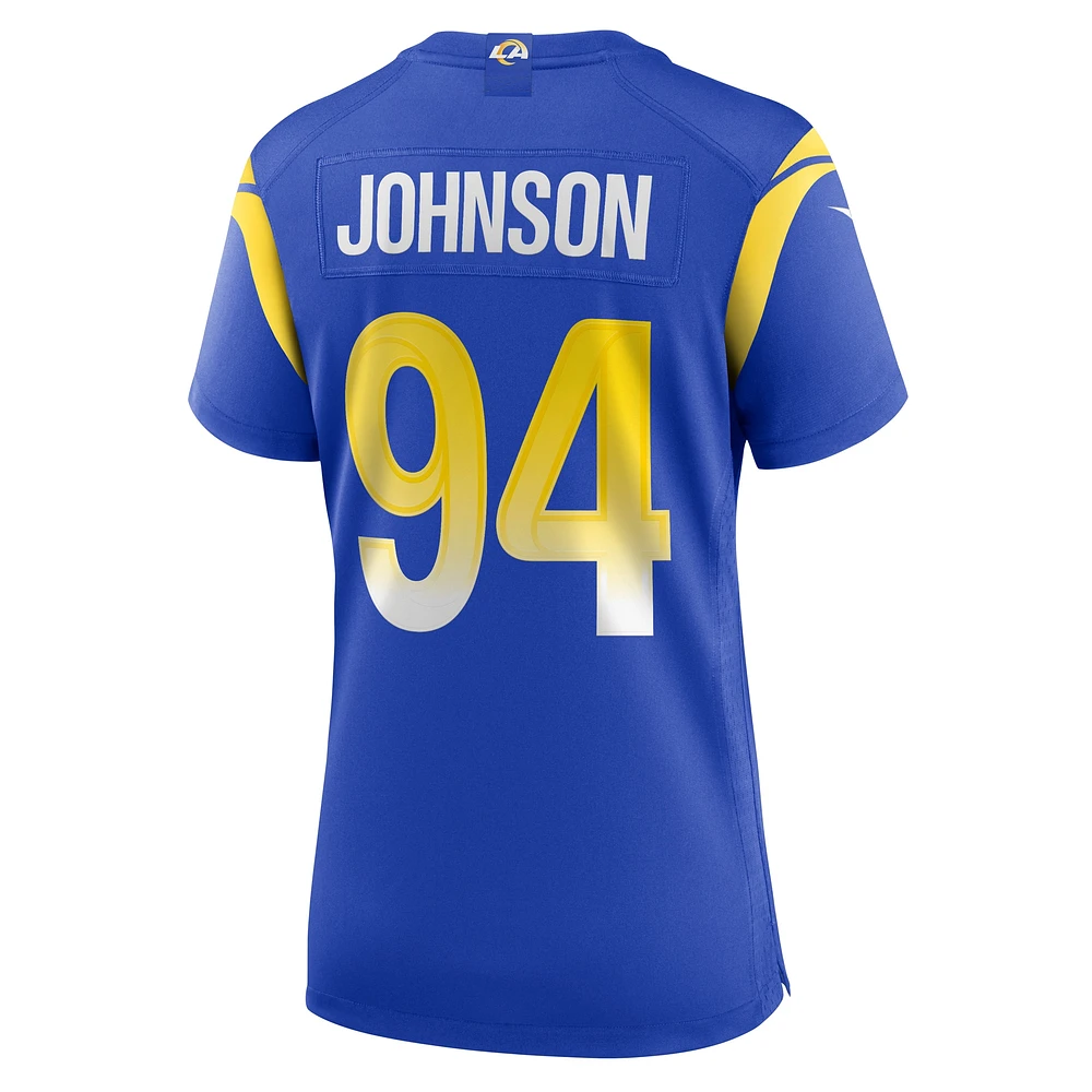 Women's Nike Desjuan Johnson Royal Los Angeles Rams Home Game Jersey