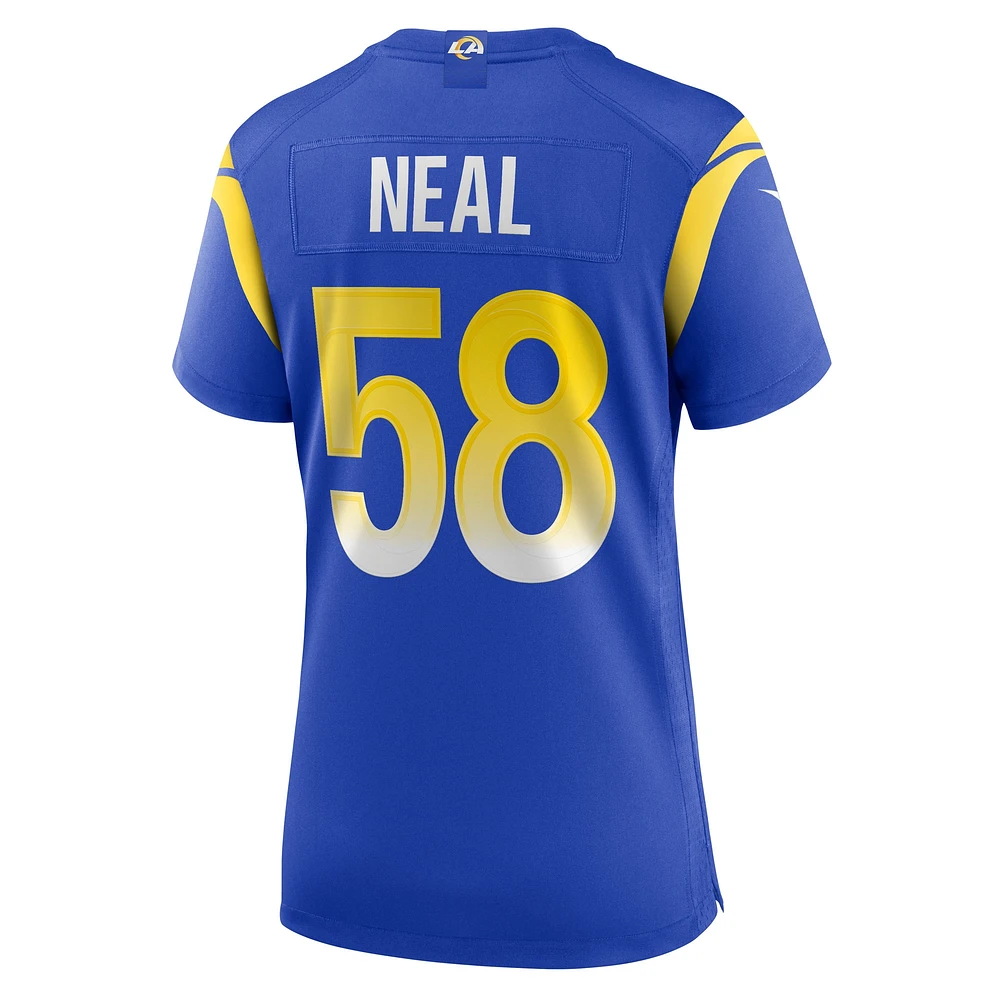 Women's Nike Eli Neal  Royal Los Angeles Rams Game Jersey