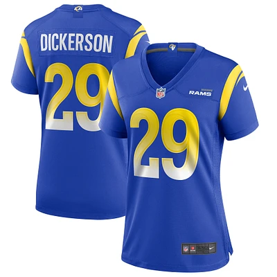 Maillot de joueur retraité Nike Eric Dickerson Royal Los Angeles Rams Game pour femme