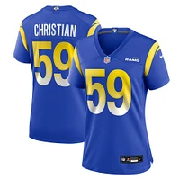 Maillot Nike Geron Christian Royal Los Angeles Rams Team Game pour femme