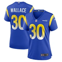 Maillot de match Nike Josh Wallace Royal Los Angeles Rams pour femme