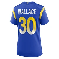Maillot de match Nike Josh Wallace Royal Los Angeles Rams pour femme