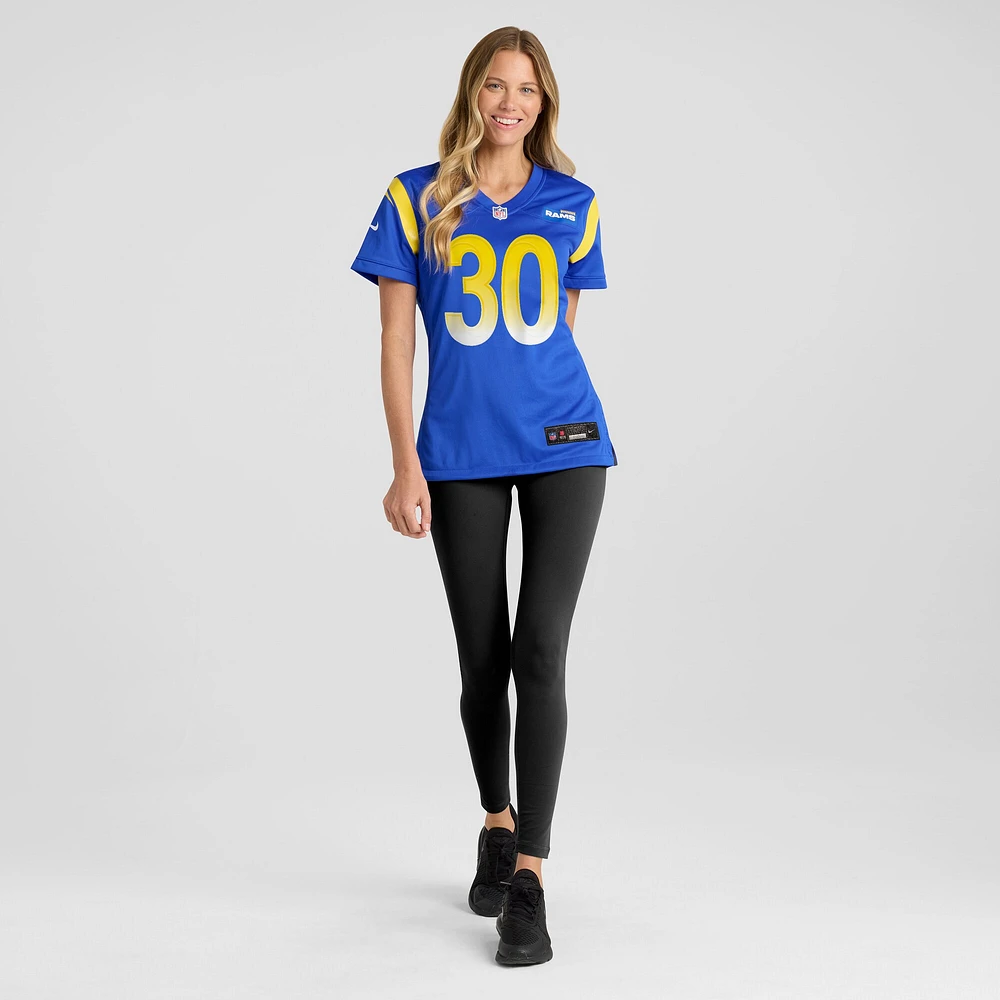 Maillot de match Nike Josh Wallace Royal Los Angeles Rams pour femme