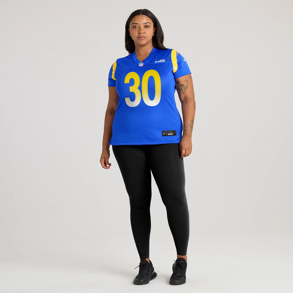 Maillot de match Nike Josh Wallace Royal Los Angeles Rams pour femme