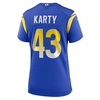 Women's Nike Joshua Karty  Royal Los Angeles Rams Game Jersey