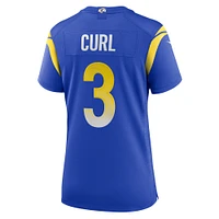 Women's Nike Kamren Curl  Royal Los Angeles Rams Team Game Jersey