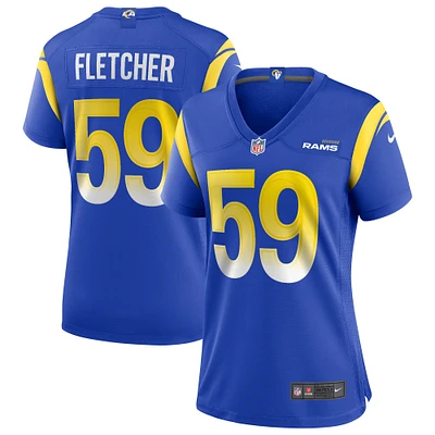 Maillot de joueur retraité Nike London Fletcher Royal Los Angeles Rams Game pour femme