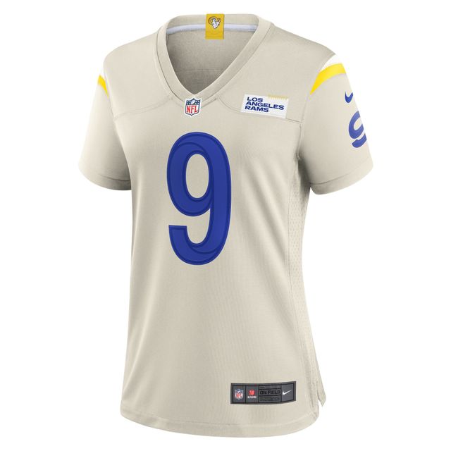 Maillot de match joueur Nike Matthew Stafford Bone Los Angeles Rams pour femme