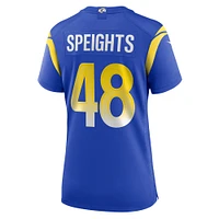 Maillot de match Nike Omar Speights Royal Los Angeles Rams pour femme
