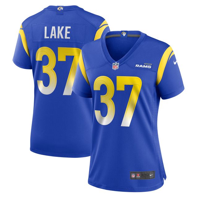 Maillot de joueur match Nike Quentin Lake Royal Los Angeles Rams pour femme