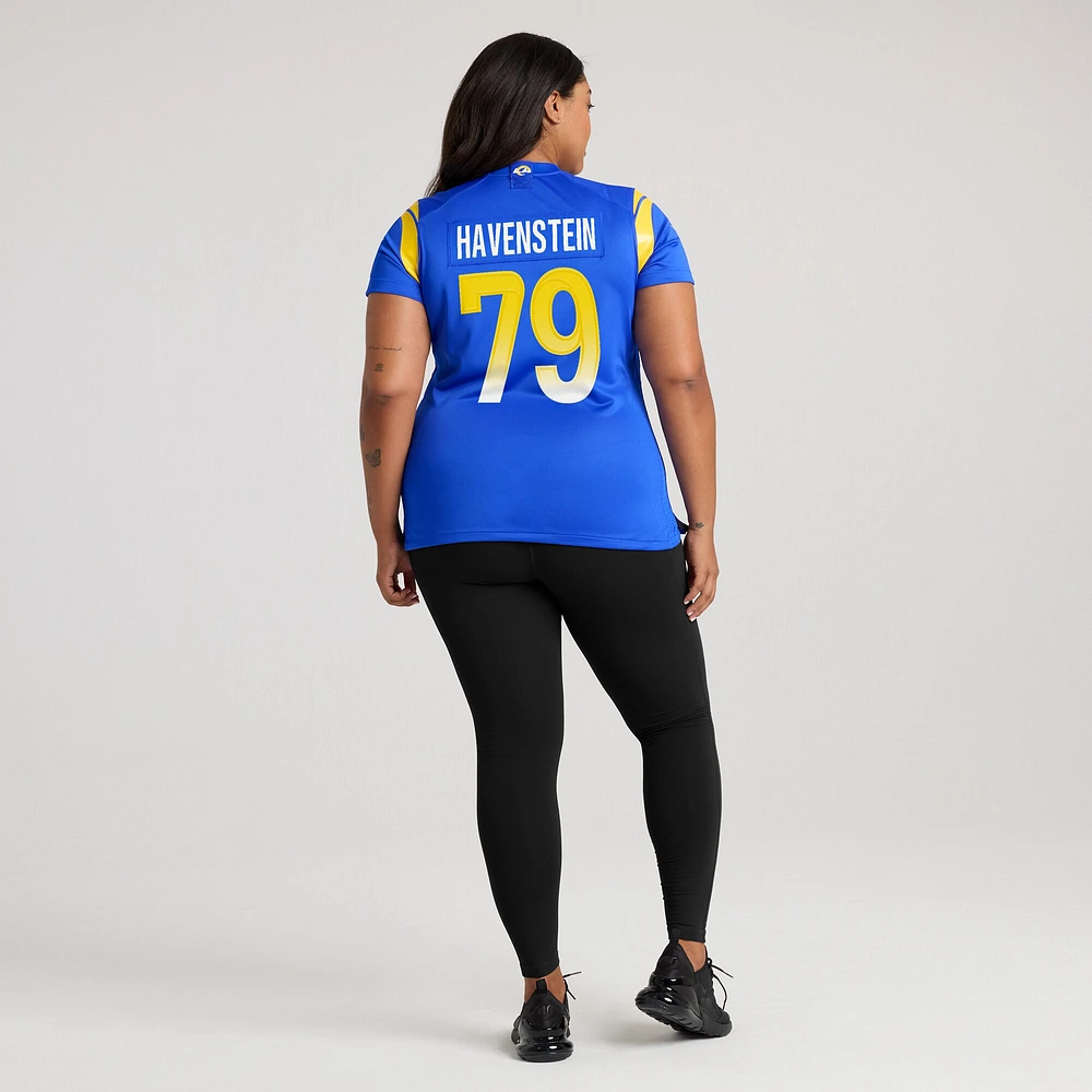 Women's Nike Rob Havenstein Royal Los Angeles Rams Game Jersey