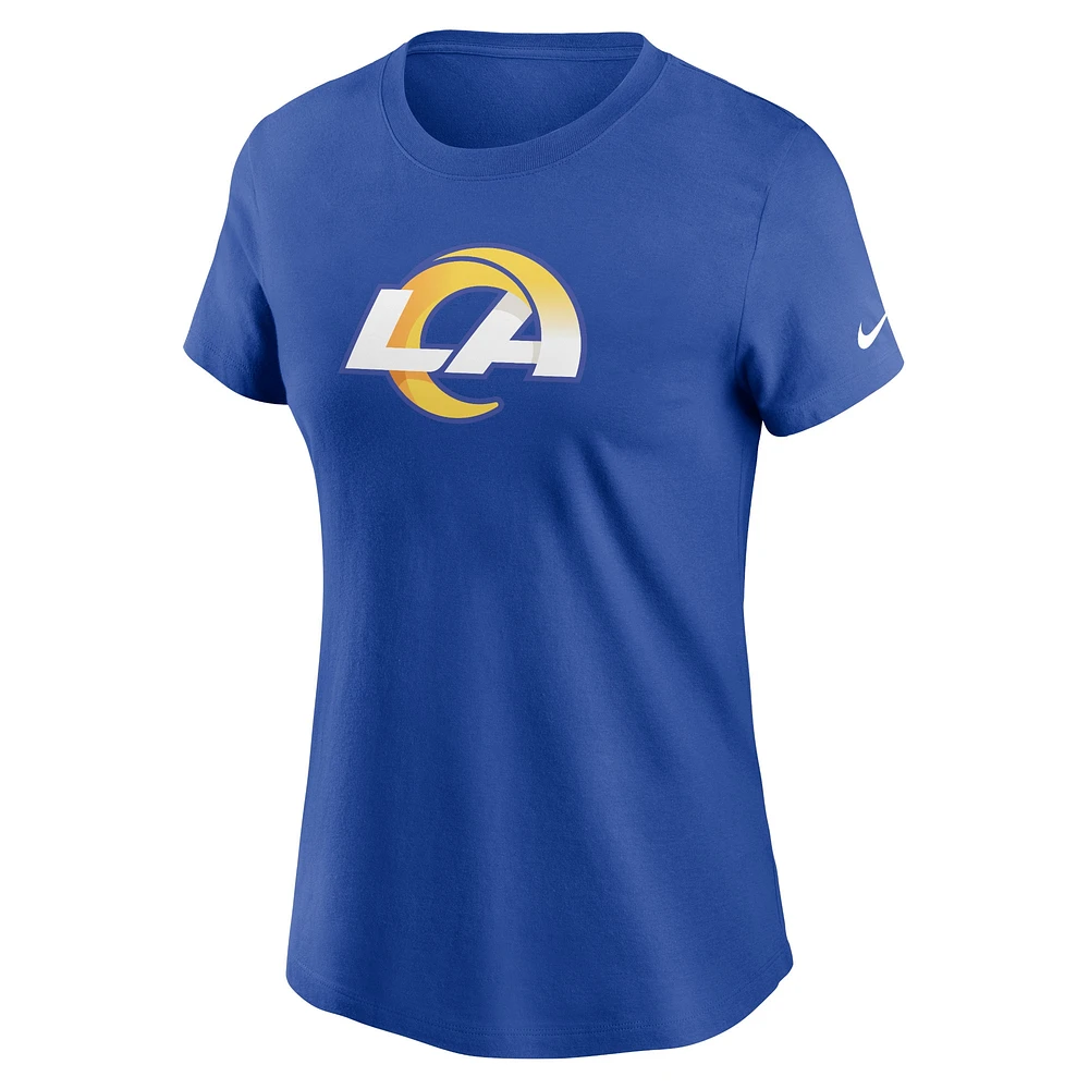 Women's Nike Royal Los Angeles Rams  Primary Logo T-Shirt