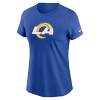 Women's Nike Royal Los Angeles Rams  Primary Logo T-Shirt
