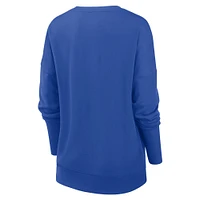 Women's Nike Royal Los Angeles Rams Rewind Playback Icon Performance Pullover Sweatshirt