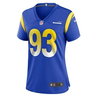 Women's Nike Tuli Letuligasenoa  Royal Los Angeles Rams Game Jersey