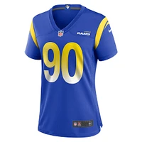 Maillot de match Nike Tyler Davis Royal Los Angeles Rams pour femme