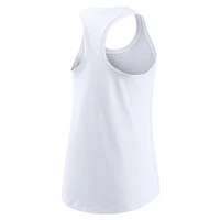 Women's Nike White Los Angeles Rams Team Name City Tri-Blend Racerback Tank Top