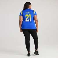 Maillot de match à domicile Nike Zach Evans Royal Los Angeles Rams pour Femme