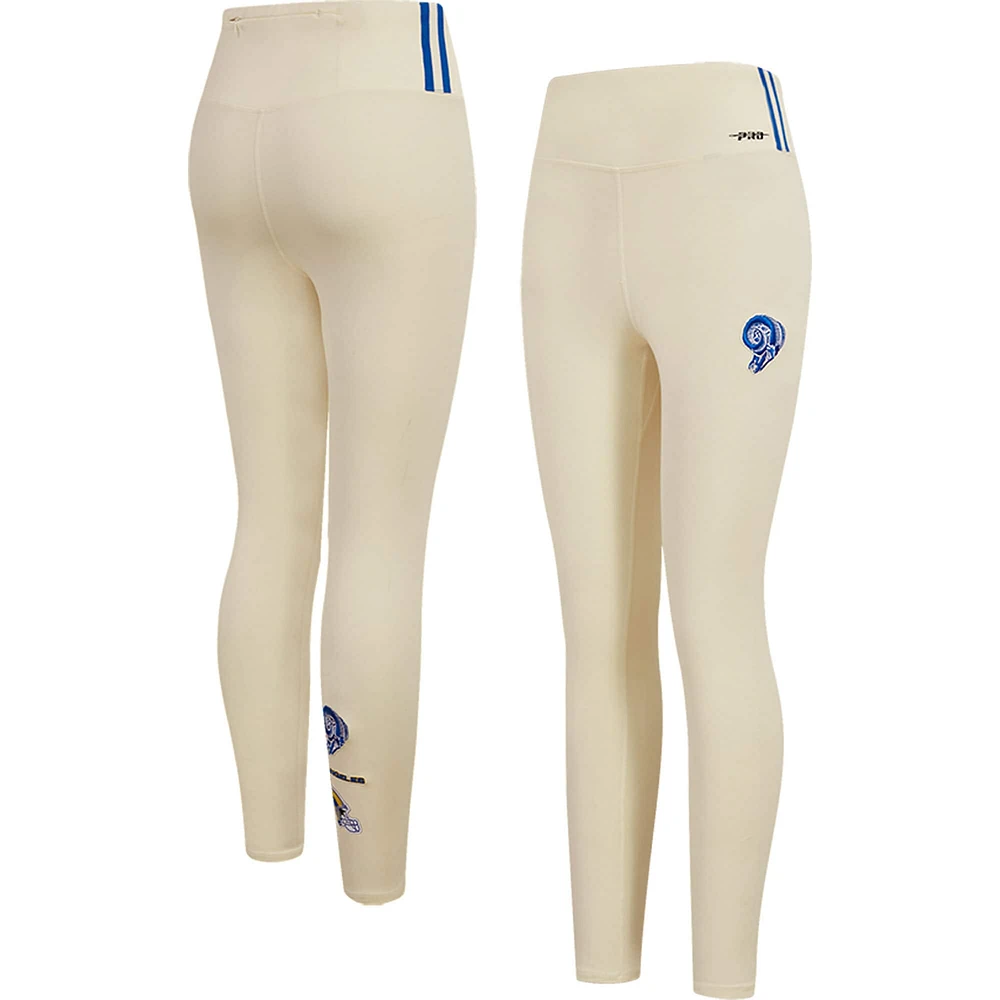Legging rétro classique en jersey crème Pro Standard pour femmes, Los Angeles Rams