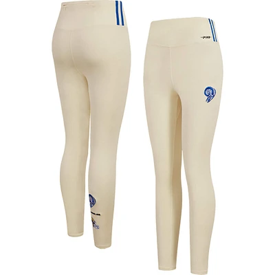 Legging rétro classique en jersey crème Pro Standard pour femmes, Los Angeles Rams