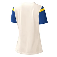Women's Starter White Los Angeles Rams Kick Start V-Neck T-Shirt