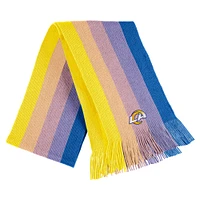 Women's WEAR by Erin Andrews Gold Los Angeles Rams Ombre Pom Knit Hat and Scarf Set