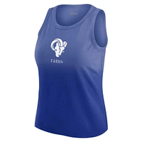 Women's WEAR by Erin Andrews x Gracie Hunt Royal Los Angeles Rams Ombre Tank Top