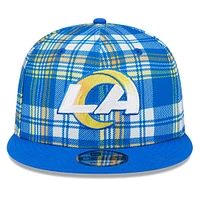 Youth New Era Royal Los Angeles Rams 2024 Sideline Statement 9FIFTY Snapback Hat