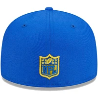 Youth New Era Royal Los Angeles Rams  Main 59FIFTY Fitted Hat