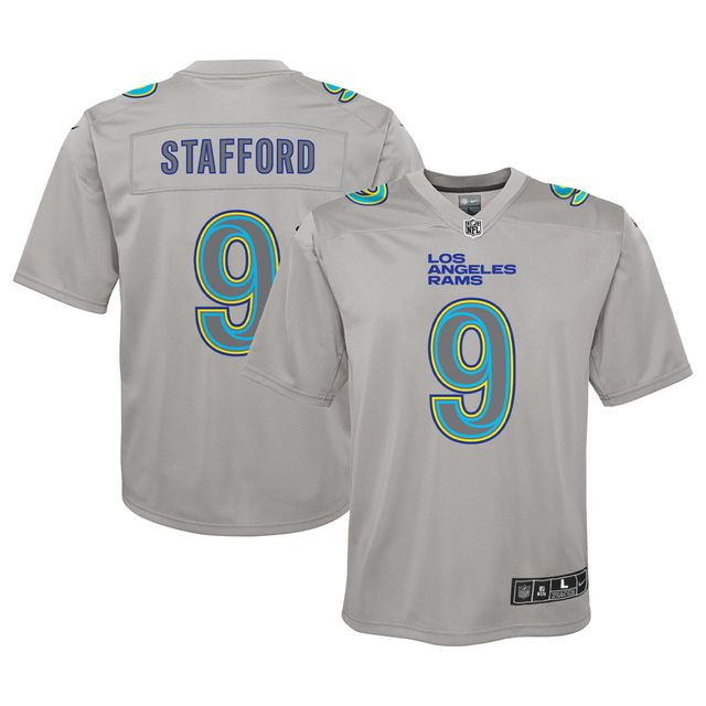 Maillot Atmosphere Los Angeles Rams Nike Matthew Stafford Gris pour Jeunes