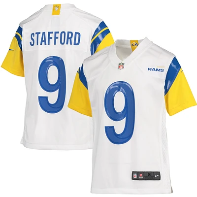 Maillot de match Nike Matthew Stafford pour jeunes des Rams Los Angeles, blanc