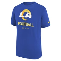 Youth Nike Royal Los Angeles Rams Sideline Legend Performance T-Shirt