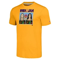 Unisex Homage Cameron Brink & Kia Nurse Gold Los Angeles Sparks WNBA Jam Tri-Blend T-Shirt