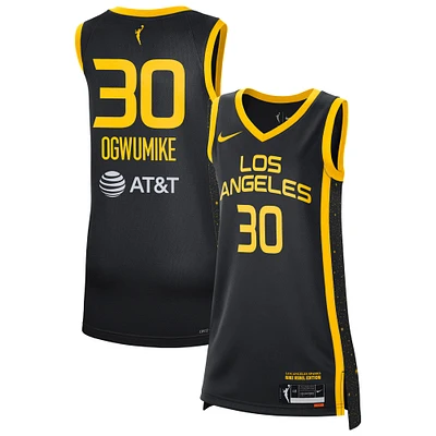 Unisex Nike Nneka Ogwumike Black Los Angeles Sparks Rebel Edition Victory Player Jersey
