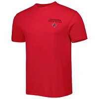 Men's Red Louisiana Ragin' Cajuns Landscape Shield T-Shirt