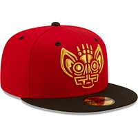 Casquette ajustée 59FIFTY Murciélagos De Louisville Copa La Diversion New Era rouge/noire pour homme