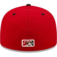 Casquette ajustée 59FIFTY Murciélagos De Louisville Copa La Diversion New Era rouge/noire pour homme