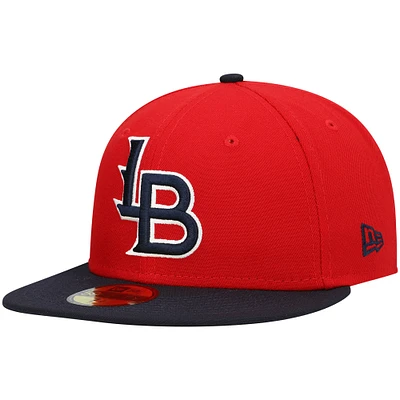 NWE LOUBAT RED HOME MIB AUTHENTIC COLLECTION 59FIFTY HATMENHIC