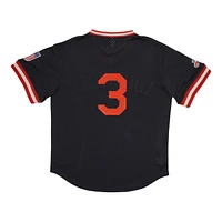 Men's Rings & Crwns #3 Black Louisville Caps Mesh Replica V-Neck Jersey