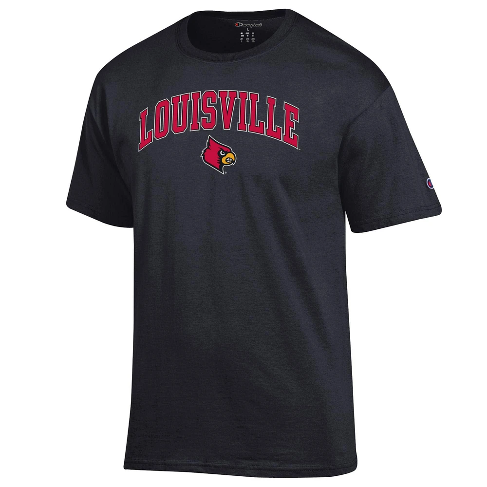 Men's Champion Louisville Cardinals Arch Over Logo T-Shirt