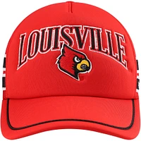 Men's '47 Red Louisville Cardinals Sideband Trucker Adjustable Hat