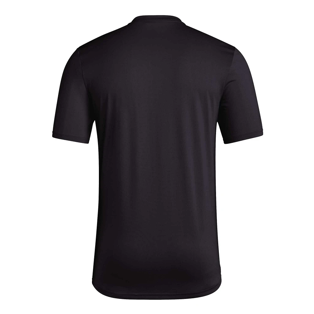 Men's adidas Black Louisville Cardinals 2023/24 AEROREADY Homeland Plate Pregame T-Shirt
