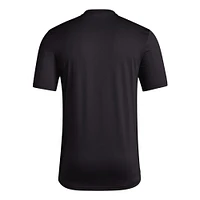 T-shirt d'avant-match de basket-ball adidas Louisville Cardinals On Court Orbit pour homme noir