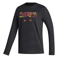 Men's adidas Black Louisville Cardinals Honoring Excellence Long Sleeve T-Shirt