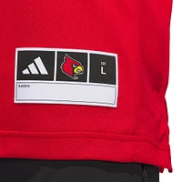 Men's adidas #24 Red Louisville Cardinals Alternate Premier Strategy Jersey